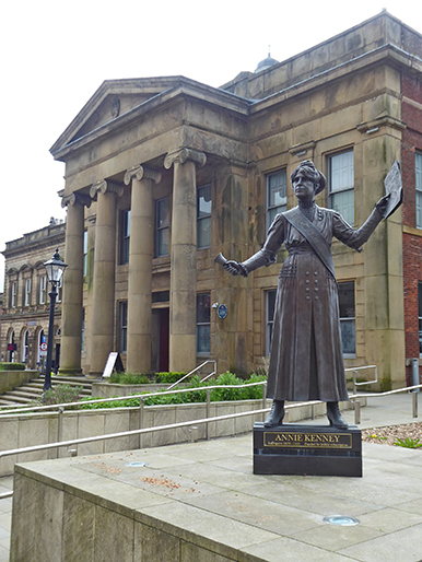 Annie Kenney, statue, suffragette, Oldham, centenary